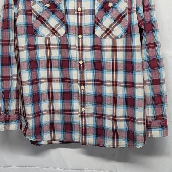 American Eagle Mens Shirt Button Up XXL Long Sleeve Plaid Seriously Soft - Picture 3 of 14